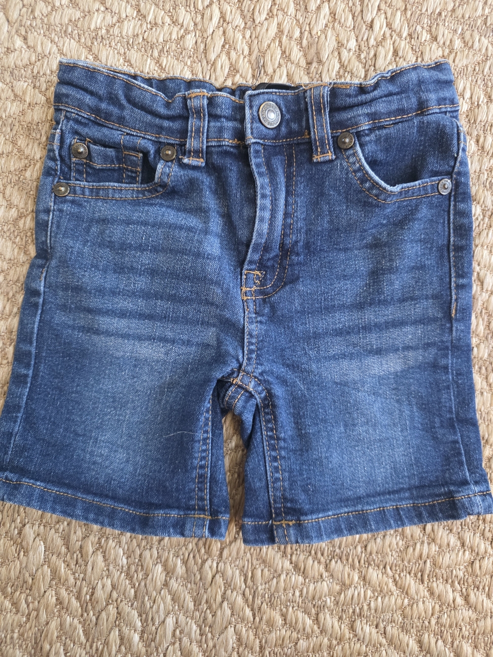 Boys 7 For All Mankind Dark Blue Denim Kids Shorts